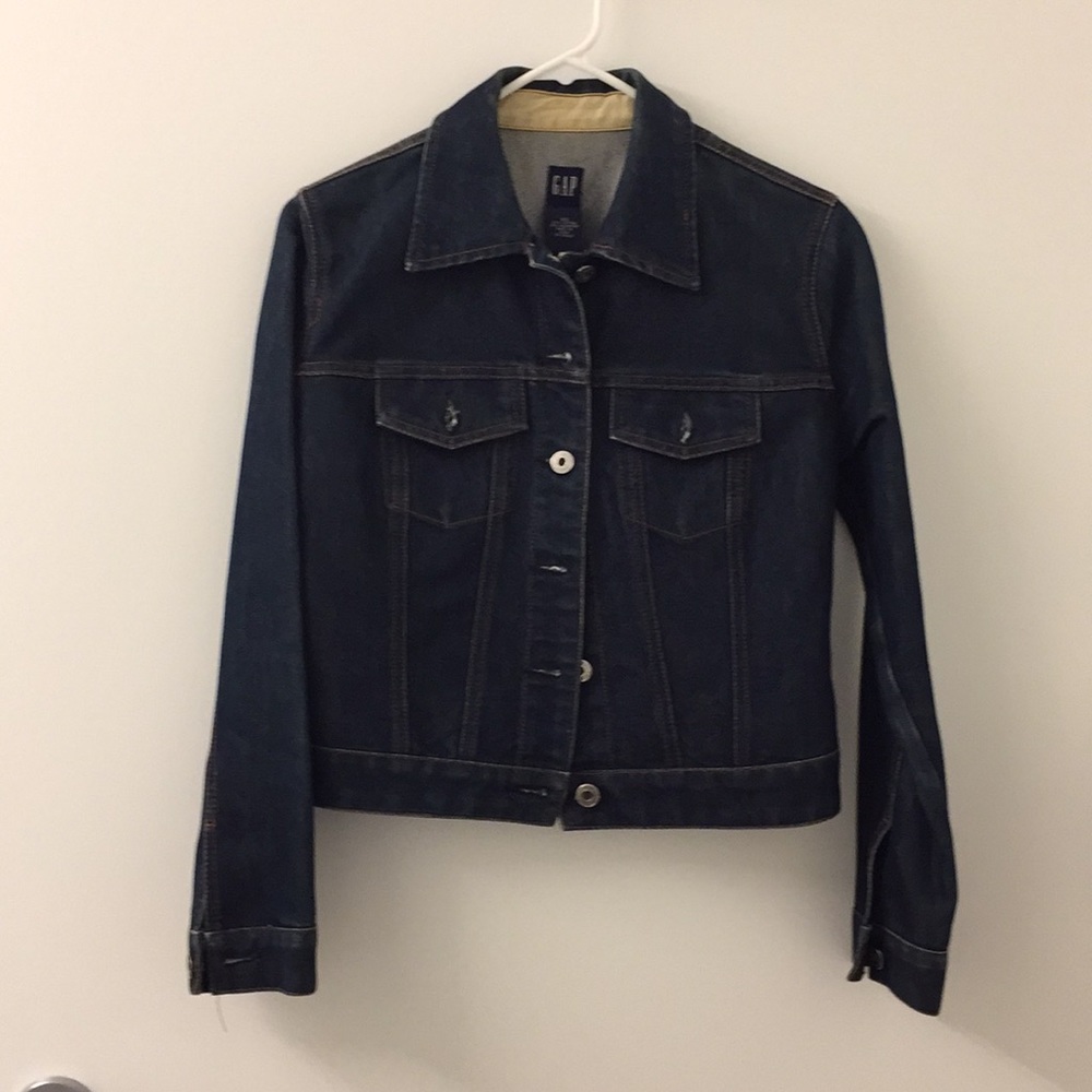 Gap Dark Denim Jacket, Xs Gem
